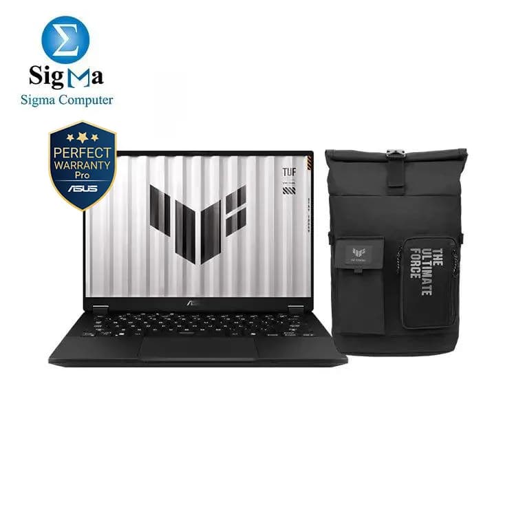 لابتوب اسوس TUF Gaming A14 FA401EA-RG321W - معالج AMD Ryzen AI MAX+ 392 - كرت شاشة AMD Radeon 8060S - رام 32GB LPDDR5X - هارد 1TB NVMe GEN 4 - شاشة 14 بوصة IPS 2.5K 165Hz 100% sRGB - ويندوز 11 - شنطة TUF.