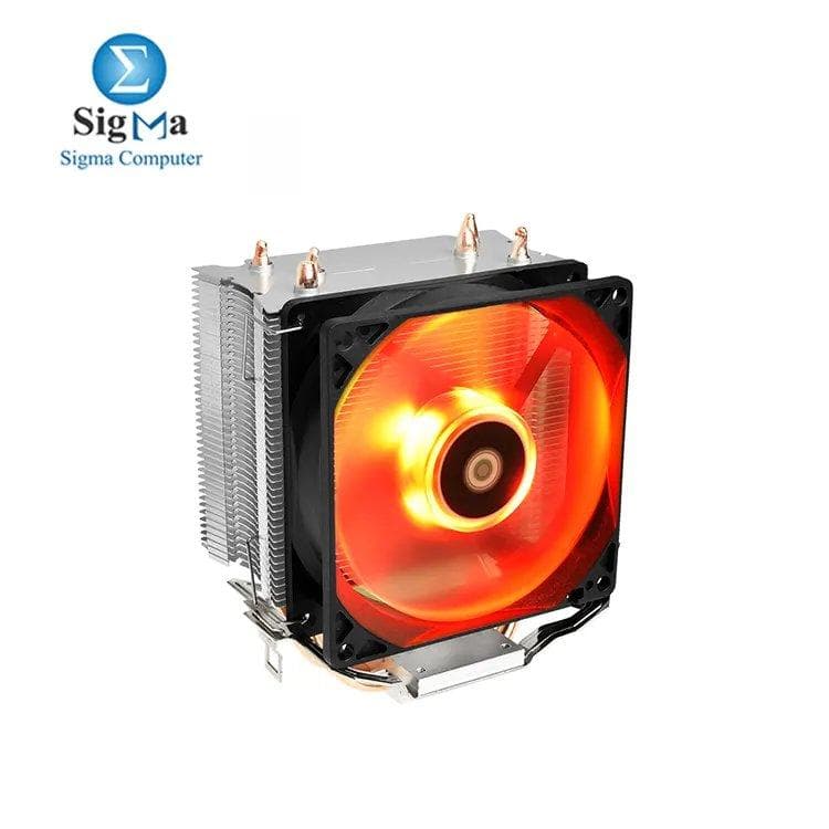 مبرد معالج ID-COOLING Sweden Series SE-913-R بإضاءة LED حمراء