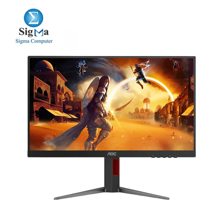 شاشة جيمنج AOC 24G4H مقاس 24 بوصة دقة Full HD تردد 200Hz لوحة Fast IPS زمن استجابة 0.3ms قابلة لتعديل الارتفاع
