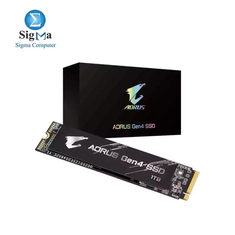 هارد AORUS NVMe Gen4 M.2 1TB PCI-Express 4.0 للألعاب، 3D TLC NAND, SSD GP-AG41TB