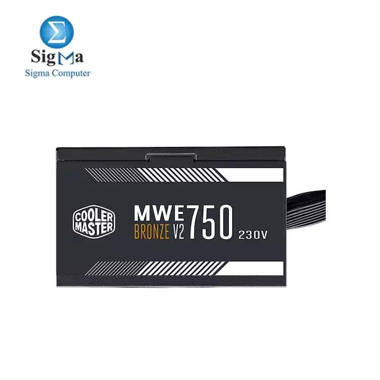 باور سبلاي COOLER MASTER MWE 750 BRONZE - V2 230V معتمد 80 PLUS BRONZE