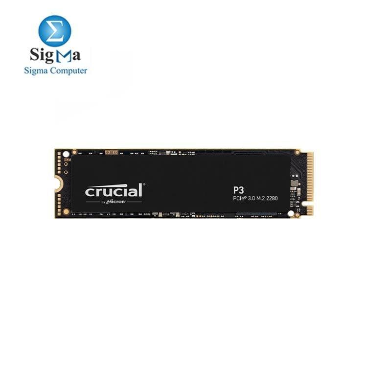 Crucial P3 2TB PCIe M.2 2280 SSD – NVMe (PCIe Gen 3 x4), 2TB capacity, up to 3500 MB/s read & 3000 MB/s write, 440TBW endurance
