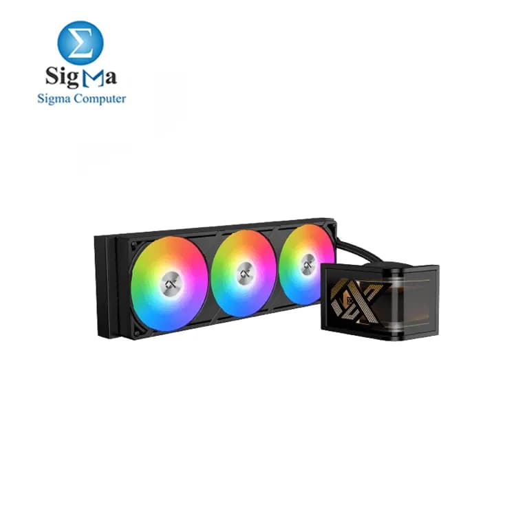 مبرد مائي XIGMATEK Connect Ultra 360 ARGB مع شاشة OLED منحنية 6.8 بوصة