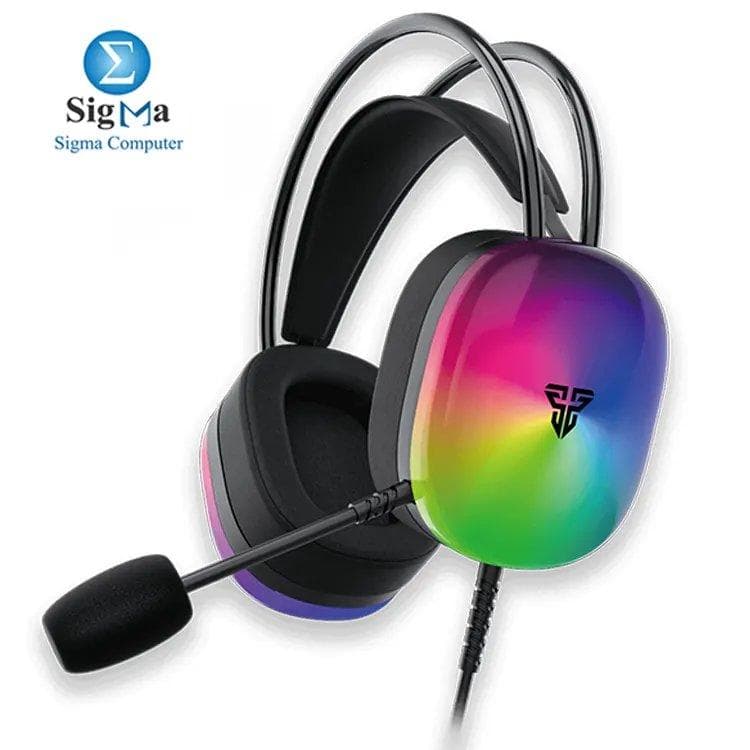 FANTECH AURORA HG29 RGB – 50mm drivers, 7.1 surround sound, omni mic, USB, 2m cable.