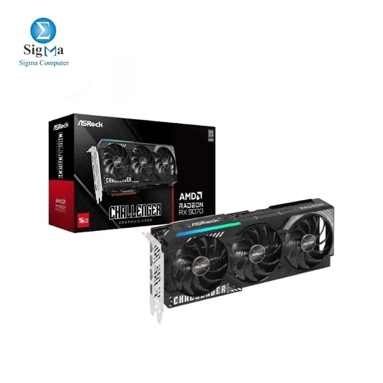 ASROCK AMD Radeon RX 9070 Challenger 16GB.
