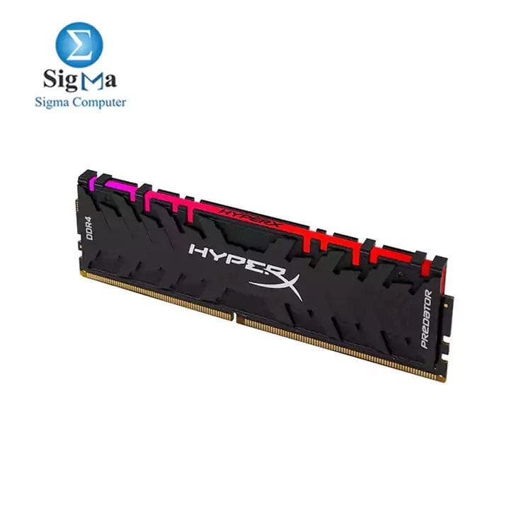 رام HyperX Predator DDR4 RGB سعة 8GB 3200MHz CL16 DIMM XMP (HX432C16PB3A/8)