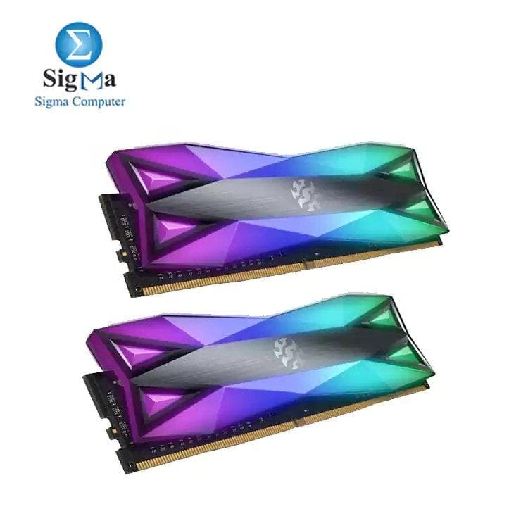 XPG SPECTRIX  D60G 16G (2x8) DDR4  3200Mhz RGB  CL16 Desktop Memory RAM Kit