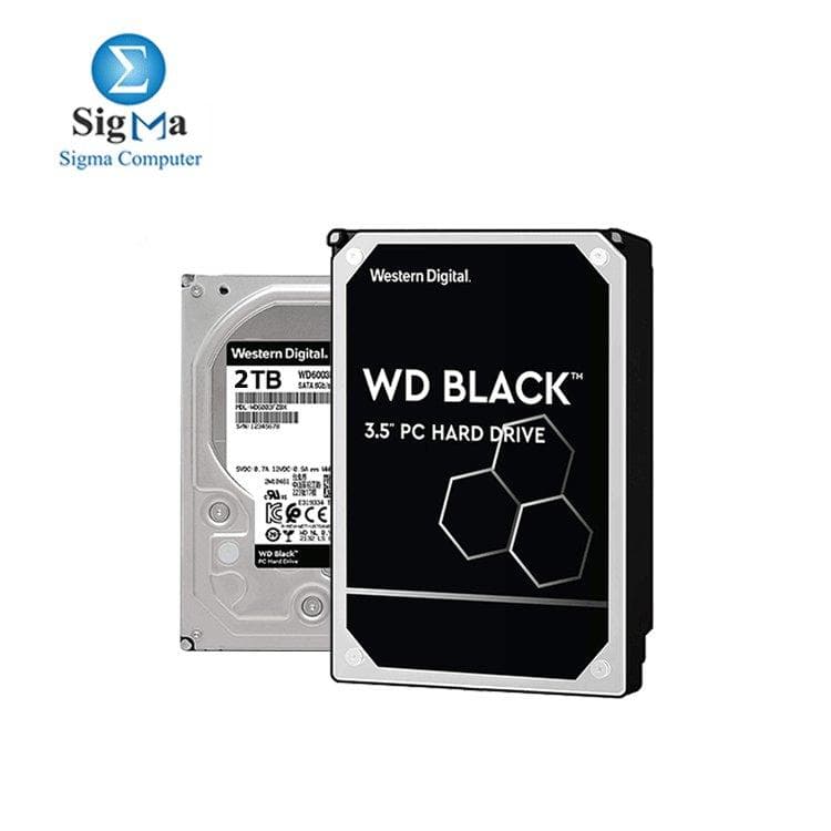 ويسترن ديجيتال BLACK 2TB هارد ديسك داخلي للأداء العالي - 7200 RPM SATA 6Gb/s 64MB Cache 3.5 Inch - WD2003FZEX