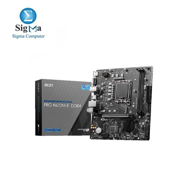 MSI PRO H610M-E DDR4 Socket LGA 1700 Motherboard