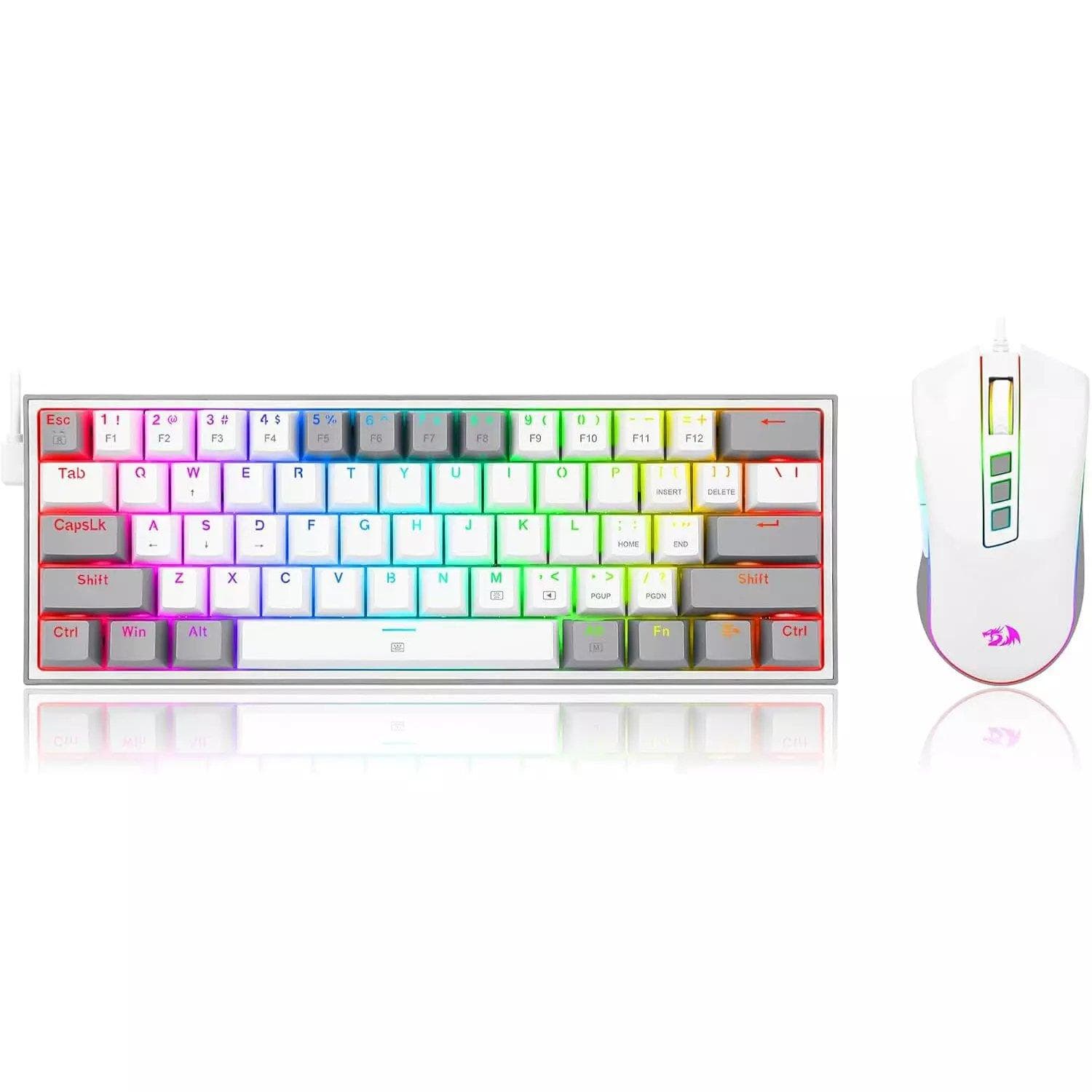 ريدراجون S131 كومبو كيبورد ميكانيكي K617 سويتش أحمر RGB + ماوس جيمنج M711 مستشعر بصري 12,400 DPI