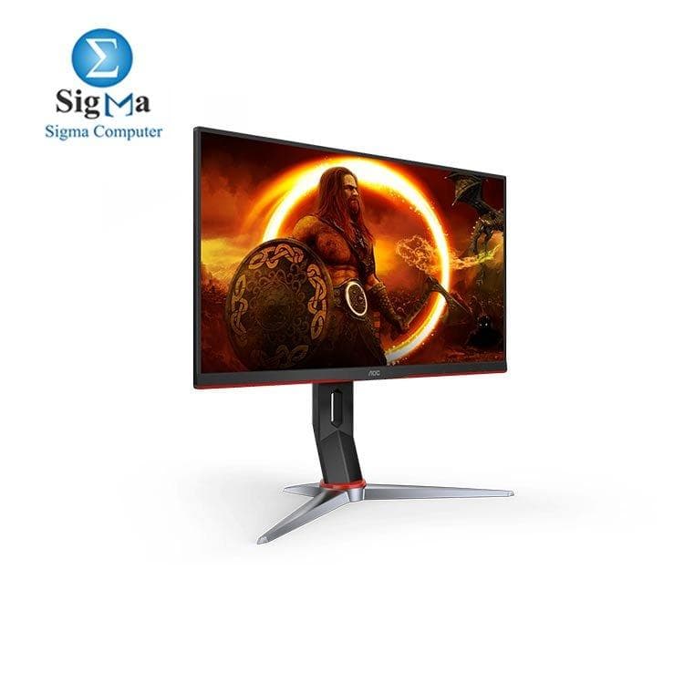شاشة جيمنج AOC 24G2SP مقاس 23.8 بوصة لوحة IPS تردد 165Hz زمن استجابة 1ms دقة FHD 1920 x 1080