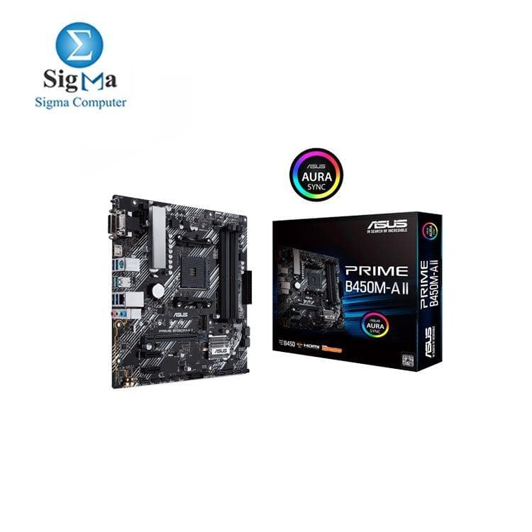 لوحة أم اسوس AMD PRIME B450M-A II 90MB15Z0-M0EAY0