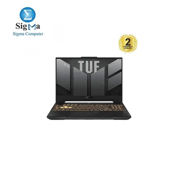 لابتوب اسوس TUF Gaming F15 FX507ZU4-LP007W، معالج Intel Core i7-12700H، رام 16 جيجابايت، مساحة 512 جيجابايت M.2 NVMe، كرت شاشة Nvidia RTX 4050 6GB، شاشة 15.6 بوصة FHD، ويندوز 11