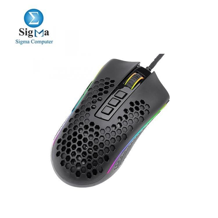 Redragon M808 Storm Lightweight RGB Gaming Mouse 85g Ultralight Honeycomb Shell