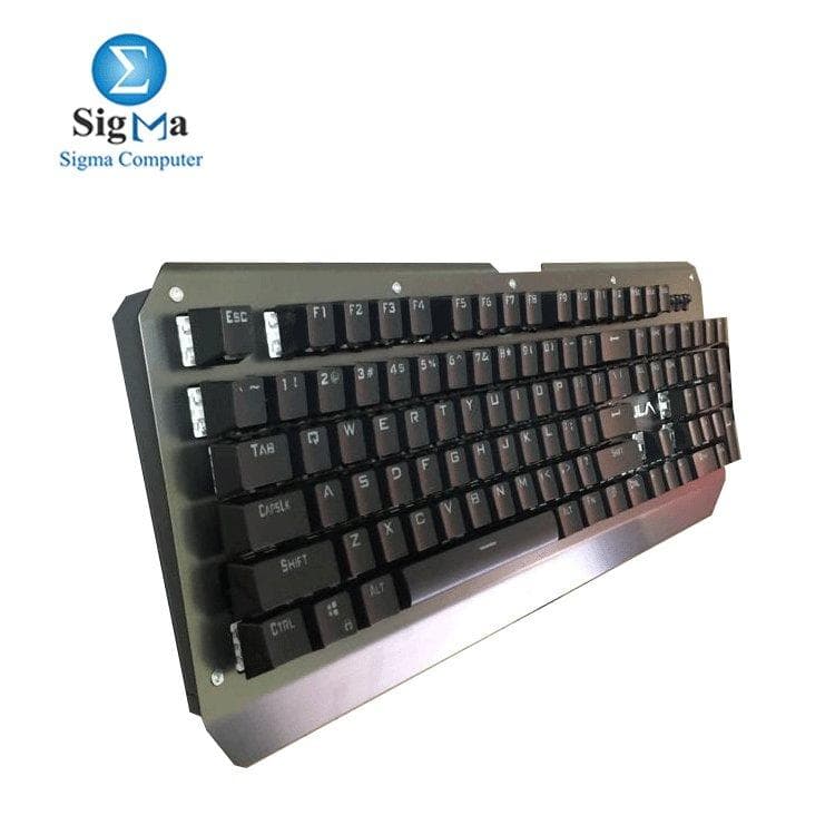 KEYBOARD AULA MECHANCAIL SI-2039 GRAY/BLACK  BLACK SWITCH YELLOW LIGHT