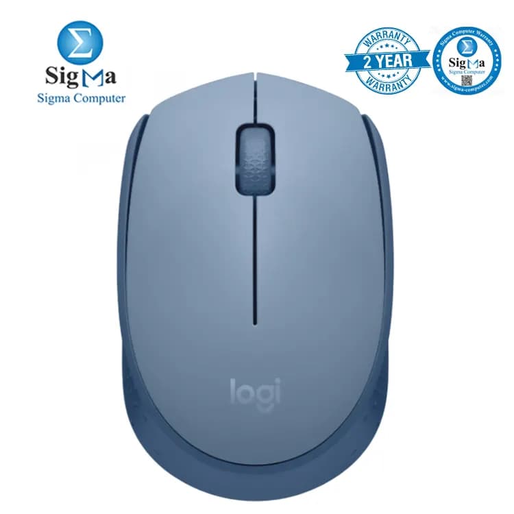 Logitech M171 Wireless Mouse – Blue Gray