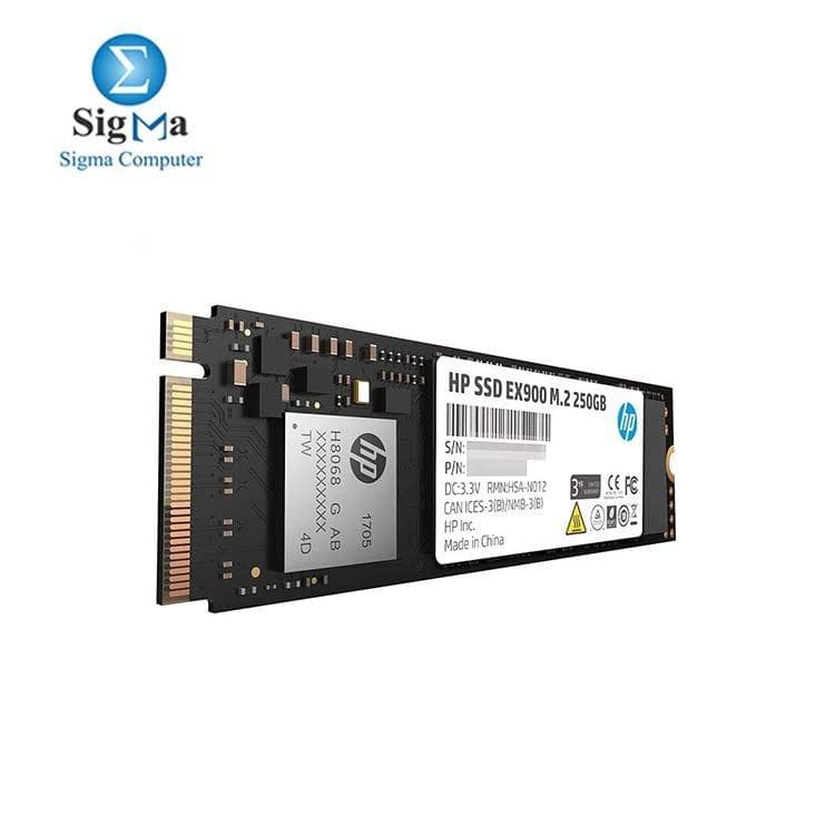 هارد اتش بي EX900 M.2 سعة 250 جيجا PCIe 3.0 x4 NVMe 3D TLC NAND داخلي SSD