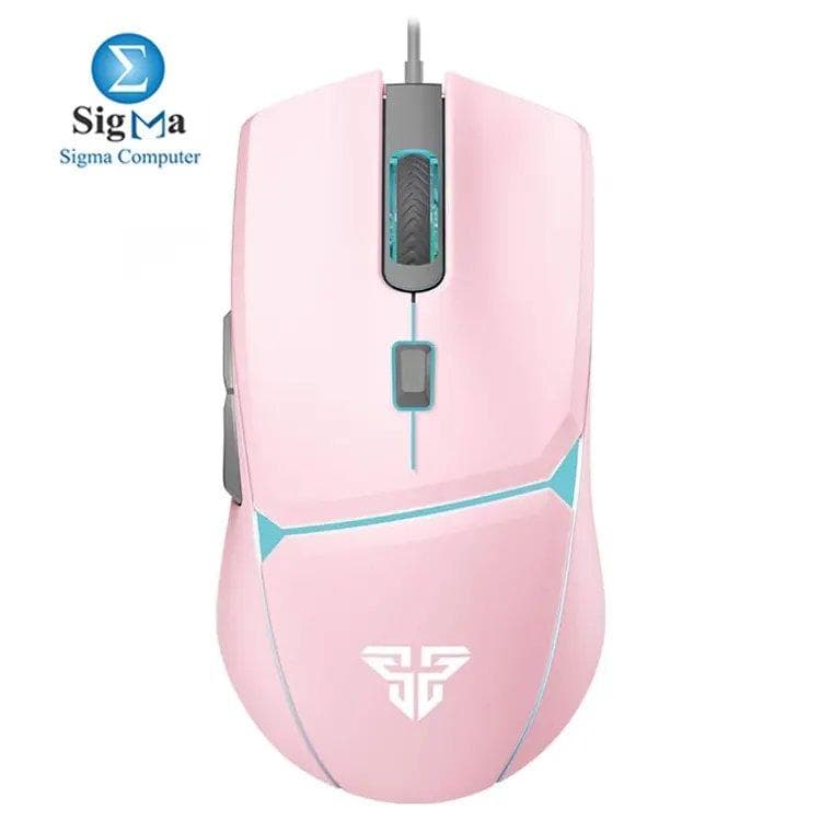 FANTECH CRYPTO VX7 Sakura Edition Pink – Optical sensor, 8,000 DPI, 6 programmable buttons, Huano switches, braided cable.