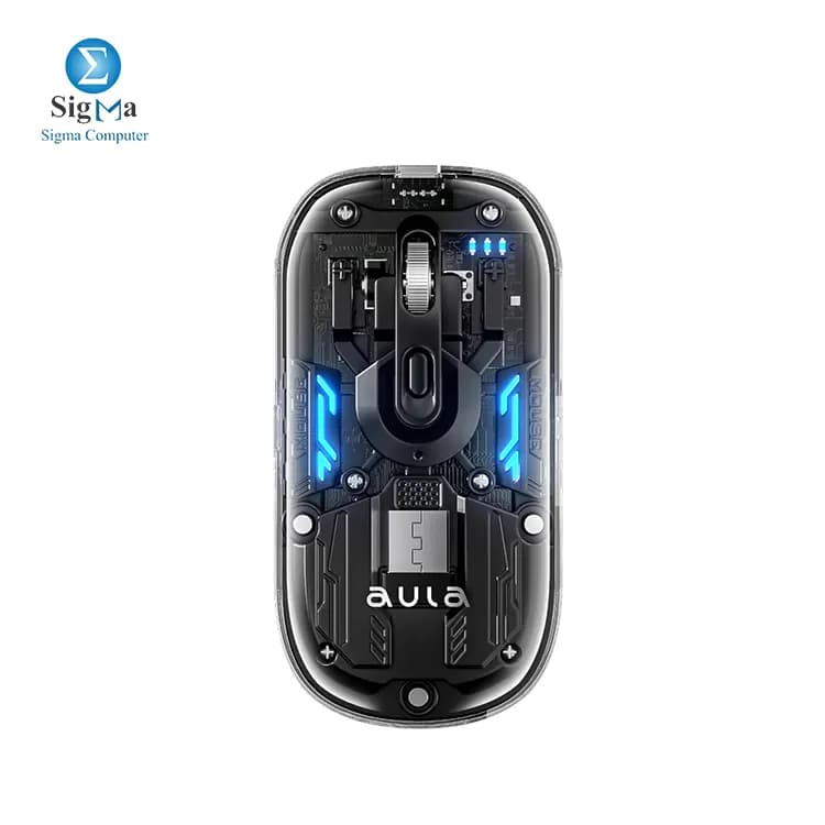 Aula M210 Dual Mode Rechargeable Bluetooth Wireless Gaming Mouse - Black