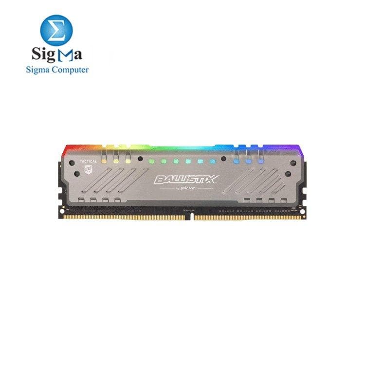 رام كروشال باليستيكس Tactical Tracer RGB 3000 MHz DDR4 للكمبيوتر المكتبي جيمنج 8GB CL15