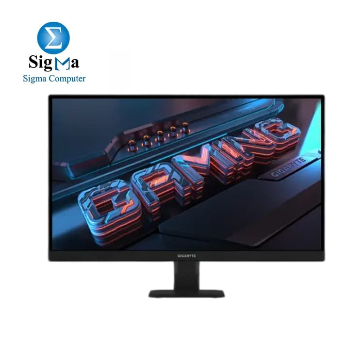 شاشة جيجابايت GS27U، مقاس 27 بوصة SS IPS جيمنج، دقة UHD 3840x2160، تردد 160Hz، استجابة 1ms MPRT، تقنية AMD FreeSync Premium، مداخل HDMI, DP، لون أسود
