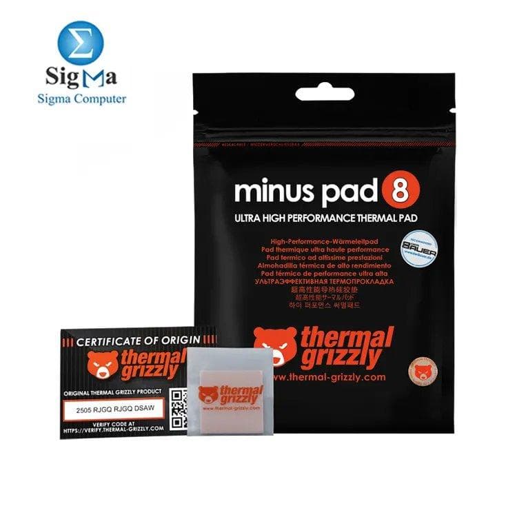 Thermal Grizzly Minus Pad 8 30x30x0.5mm Thermal Pad - TG-MP8-30-30-05-1R