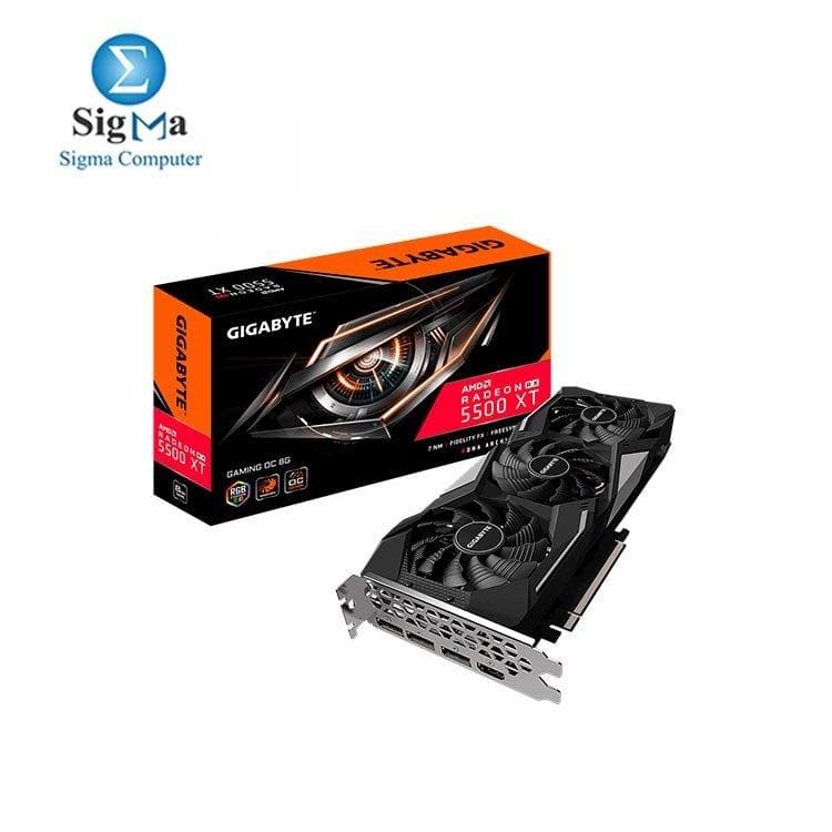 كرت شاشة جيجابايت RX 5500 XT GAMING OC 8G
