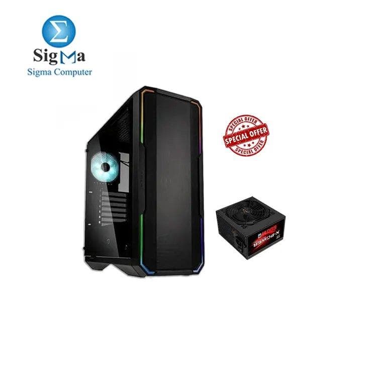 باندل كيسة BitFenix Enso Mesh بواجهة شبكية ومروحتين مع باور XIGMATEK X-POWER 600W