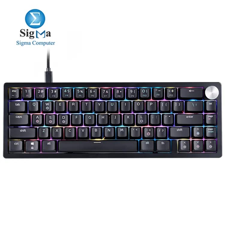 كيبورد جيمنج ميكانيكي XPG SORCERER MINI أحمر، يدعم التبديل السريع (Hot-swappable)