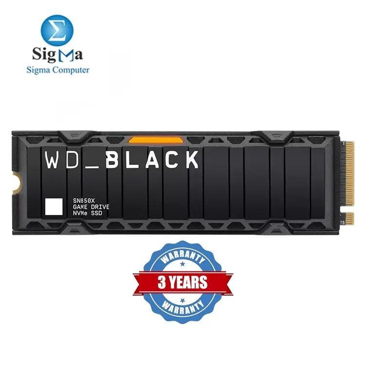 Western Digital BLACK SN850X  — 1TB M.2 NVMe SSD, PCIe Gen4 x4, 7300MB/s read, 6300MB/s