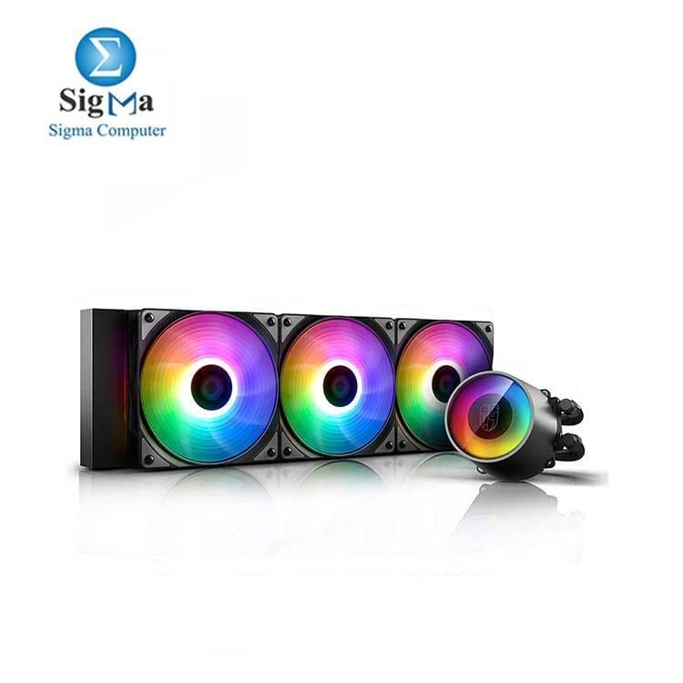 مبرد مائي للمعالج جيمر ستورم Castle 360 RGB V2، مقاس 360mm