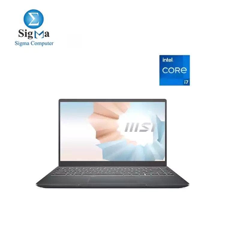 لابتوب ام اس اي Modern 14-B11MOL معالج CORE i7-1165G7 رام 8GB هارد 512GB SSD شاشة 14.0 بوصة