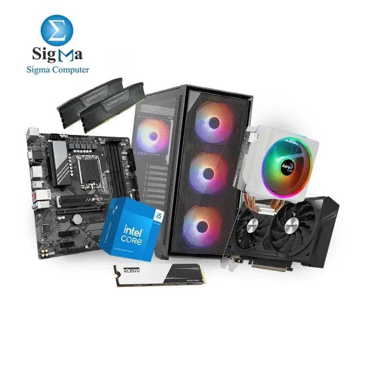 I5-14400F/4060TI -BUILD- Gigabyte B760M-DS3H- Core i5-14400F- CORSAIR 16GB 2x8GB 5200MHz- Gigabyte RTX 4060 Ti 8GB- KLEVV CRAS C910 500GB- Aerocool GEOFLOW ARGB MID TOWER PC CASE AND VX PLUS 750 POWER SUPPLY- Aerocool Cylon 4F ARGB