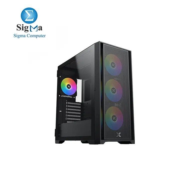 كيسة XIGMATEK MASTER X II مع 4 مراوح ARGB وباور سبلاي 700W 80+ أبيض