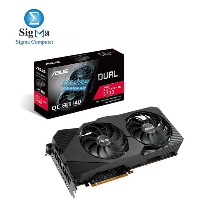 كرت شاشة اسوس Dual Evo rx5700 بمروحتين