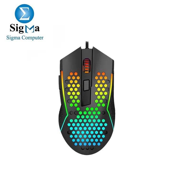 ماوس جيمنج Redragon M987P-K REAPING ELITE فائق الخفة ومريح - 32000 DPI - إضاءة RGB