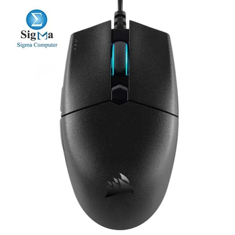 ماوس جيمنج كورسير KATAR PRO فائق الخفة - وزن 103 جرام، مستشعر 12,400 DPI، 6 أزرار، إضاءة RGB بمنطقتين، متانة 30 مليون نقرة، دعم iCUE.