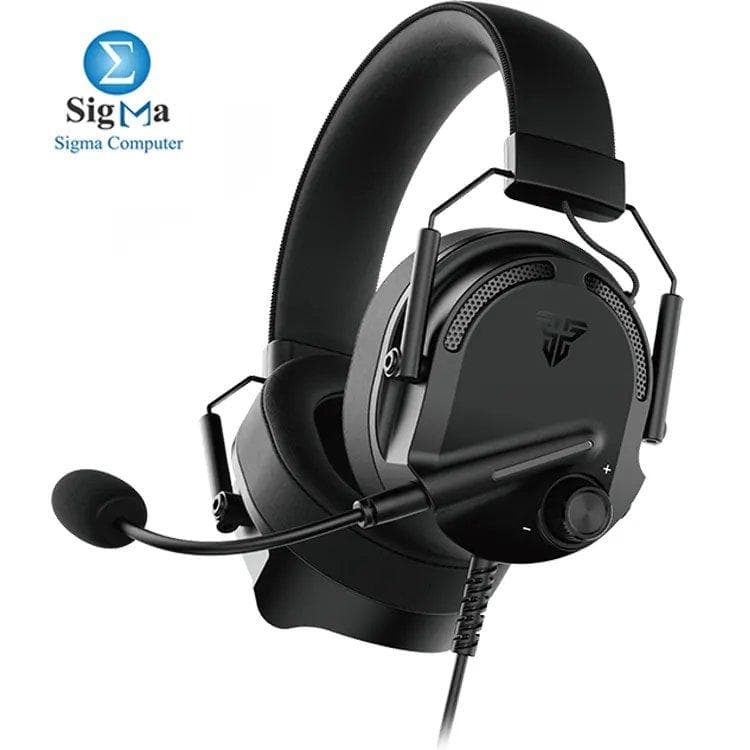 سماعة FANTECH ALTO MH91 تتميز بتعريفات 50 مم، ميكروفون قابل للفصل بخاصية إلغاء الضوضاء، موصل TRRS، كابل 2 متر، وهيكل متين من ABS والألومنيوم