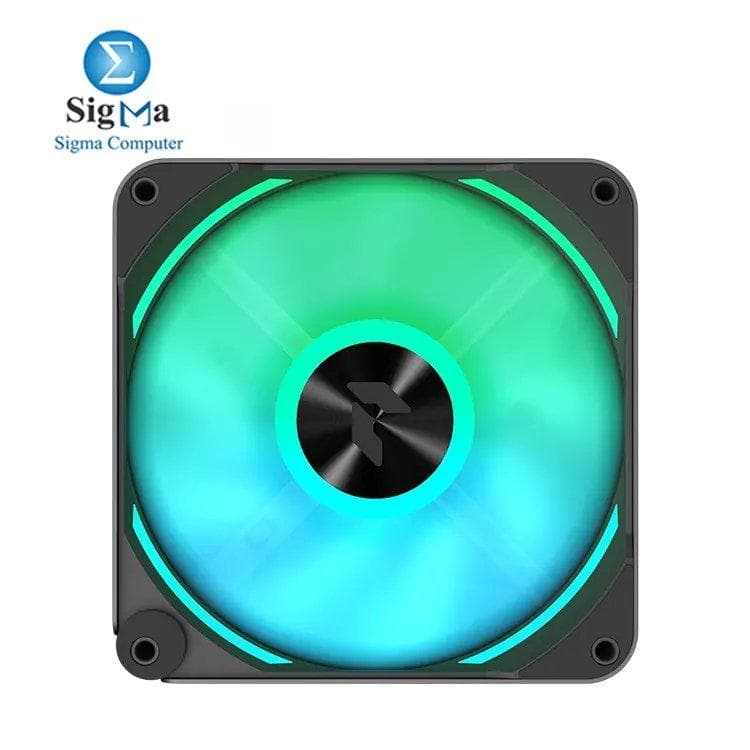 APNX FP2 ARGB 120mm PWM Fan: 500–1800 RPM, 83.87 CFM airflow, 3.49 mmH₂O pressure, 34.8 dBA noise, 30 mm Steel Frame, FDB bearing, ARGB lighting, reverse flow blade