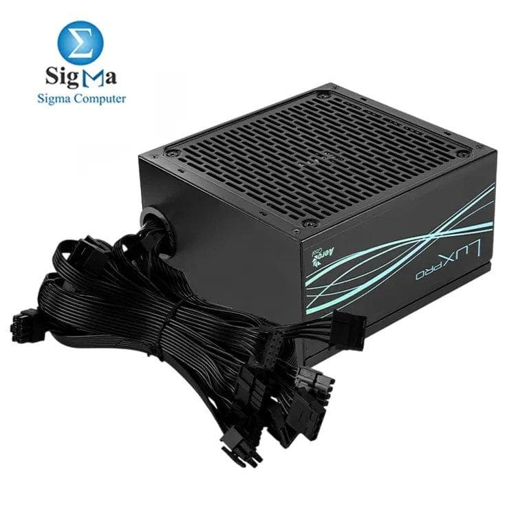 باور سبلاي ايروكول LUX PRO 750W - 80Plus Bronze، ATX 2.52، جاهز لـ RTX 40 (يتطلب محول PCIe 5.0)، مكثف ياباني 105°C، مروحة 14cm FDB، شبه موديلر.