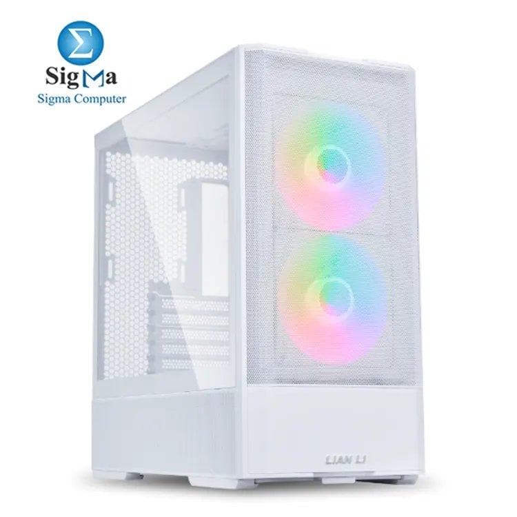 LIAN LI Lancool 207 RGB White Mid Tower Gaming Case-LAN207RW