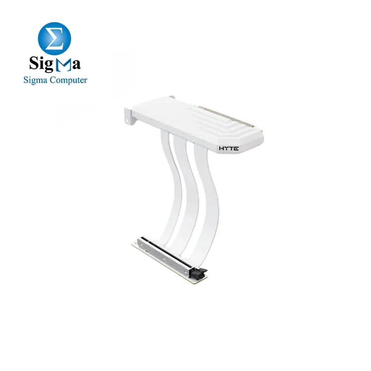 كابل رايزر Hyte Pcie 5.0 لون أبيض ACC-HYTE-PCIE50-WW