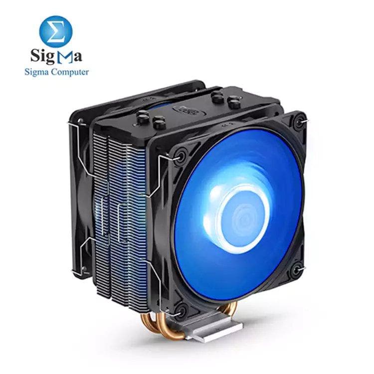 DEEPCOOL GAMMAXX 400 PRO Blue LED Air CPU Cooler With Dual 120mm PWM Fans For Latest Intel/AMD Sockets