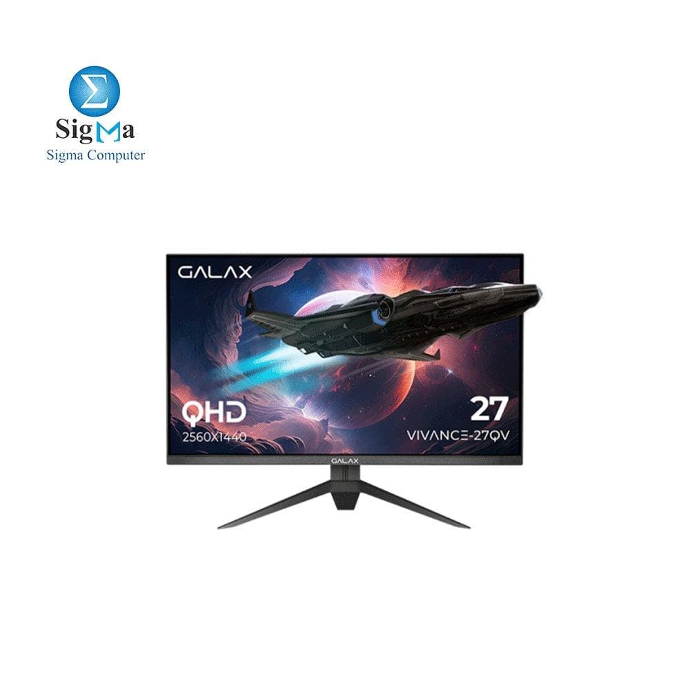 شاشة جالكس VIVANCE-27QV مقاس 27 بوصة 2560x1440 165Hz Fast VA 1ms MPRT 100 sRGB - تقنية حماية العين - HDR 10