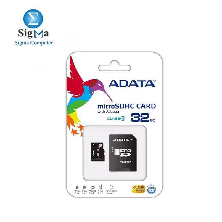 كارت ميموري Micro SD من ADATA سعة 32GB فئة 4