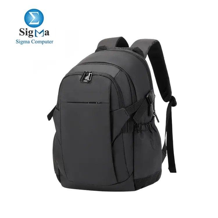 Rahala RAL 2204 Backpack: Ergonomic design, padded 15.6" laptop compartment, seven spacious compartments, built-in USB port, and water-resistant material
