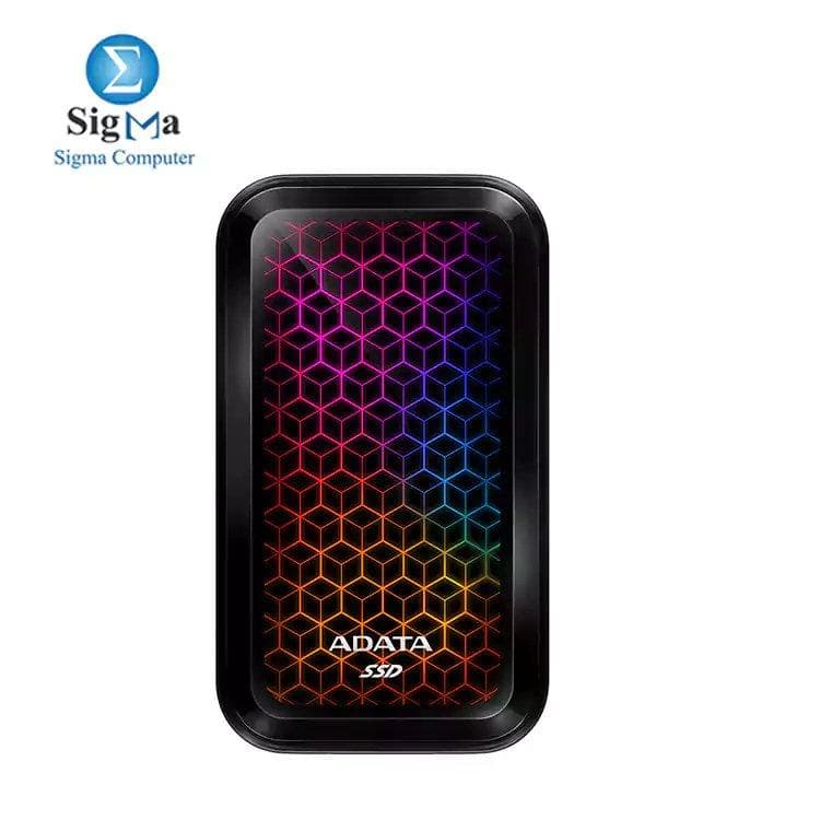 هارد خارجي ADATA RGB SE770G SSD سعة 512GB بمنفذ USB3.2 Type-C