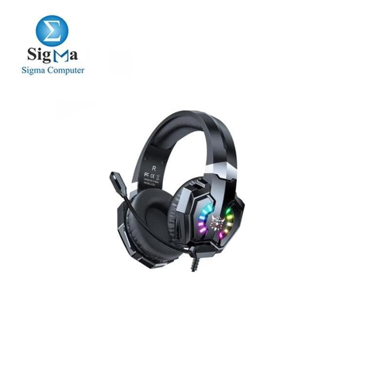 سماعة رأس اونيكوما X32 احترافية سلكية للجيمنج مع مايك HD وصوت ستيريو محيطي وإضاءة RGB