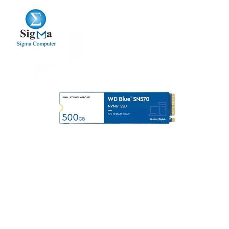 ويسترن ديجيتال 500GB Blue SN570 هارد NVMe™ SSD PCIe Gen3 x4 سرعة تصل إلى 3500 MB/S