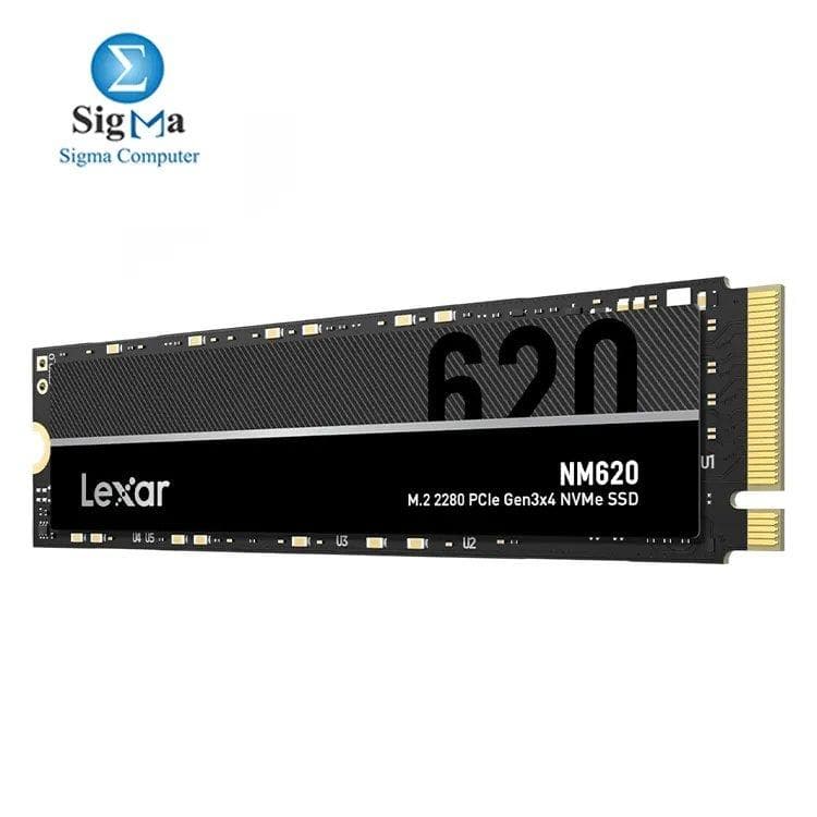 Lexar NM620 512GB M.2 2280 PCIe Gen3x4 NVMe SSD up to 3500MB/s read, 2400MB/s write - LNM620X512G